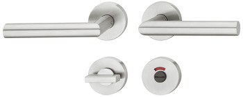Door handle set, stainless steel, Dorma, Premium 8906/6501/6612
