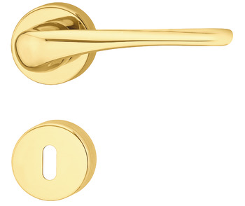 Door handle set, Brass, grade 3, Startec LDH 3330