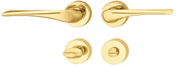 Door handle set, Brass, grade 3, Startec LDH 3330