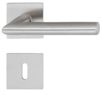 Kleverig zak atomair Door handle set, Stainless steel, Hoppe, Stockholm E1140Z/848N/848NS |  online at HÄFELE