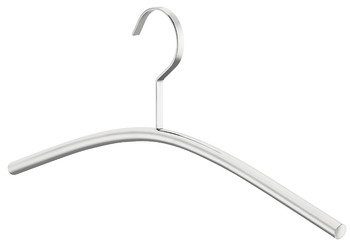 Coat hangers, made from steel, with fixed hook