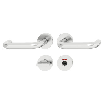 Door handle set, Aluminium, Startec, PDH5202, rose/escutcheon