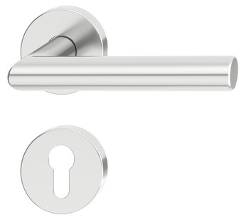 Door handle set, Aluminium, Startec, PDH5203, rose/escutcheon