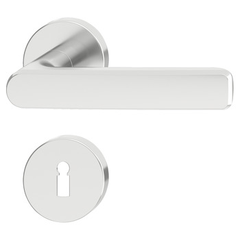 Door handle set, Aluminium, Startec, PDH5219, rose/escutcheon