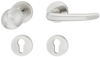Door handle set, Stainless steel, FSB, model 72 1023