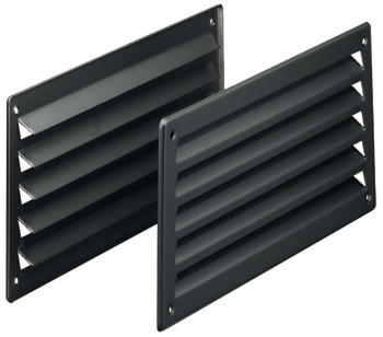 ventilation trims, stainless steel/aluminium for screw fixing, concealed ventilation slots