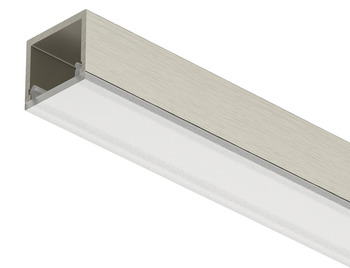 Profile for under mounting, Häfele Loox5 profile 2101, for LED strip lights, polycarbonate