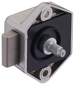 Deadbolt rim lock, Häfele Push-Lock Mini, backset 15 mm