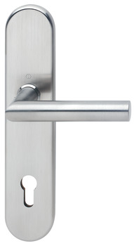 Fire resistant security door handles, stainless steel, Hoppe, Amsterdam FS-E86G/331/3330/1400F ES1 (forced entry resistance)