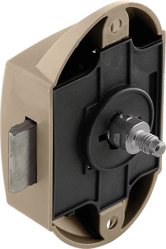 Espagnolette lock, Häfele Push-Lock, backset 25 mm, can be operated from one side