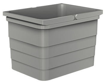 Replacement bin, Plastic, aluminium grey