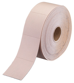 Sandpaper roll, with foam underlay and anti-clogging coating, for lacquers; W x L: 155 mm x 25 m