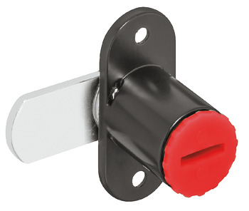 Cam lock, Häfele Symo, with screw-on plate, straight locking cam