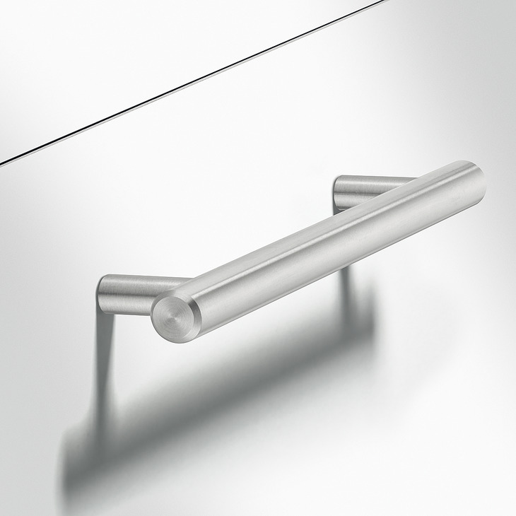 Häfele Furniture Handle Railing Grip Handle-Stainless Steel Matt 232/192mm 117.66.044 