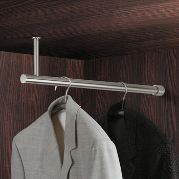 garderoba, od nehrđajućeg čelika, montaža ispod police i na bočni zid