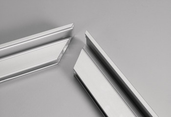 kutna spojnica, za profile okvira od aluminija / stakla 23/26/38 x 14 mm