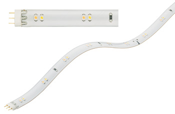 LED silikonska traka, Häfele Loox LED 3017 24 V 3-pol. (univerzalno bijela boja), 72 LEDs/m, 5,5 W/m, IP20