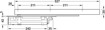 zatvarač vrata, Dorma ITS 96 EMF, skriveni, s elektromehaničkim uglavljivanjem, EN 2-4