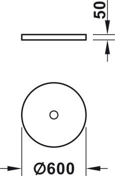 Stropni i zidni apsorber, Rossoacoustic, Disc'n Dots, model R 600