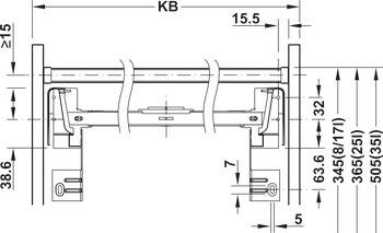 četverostruka kanta za otpatke, za Matrix Box P, 2 x 8 i 2 x 17 litara
