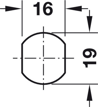 zatvarač s polugom, s cilindrom s klinom, pričvršćivanje matice, Debljina vrata ≤21 mm