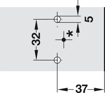 Križna montažna pločica, Clip/Clip Top, za pričvršćivanje vijcima s predmontiranim posebnim vijcima i razupornim tiplama