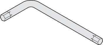 šesterobridni inbus ključ, L-oblik, Pocinčani čelik