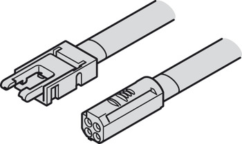 Kabel, Za Häfele Loox5 LED traku 24 V 8 mm 3-pol. (univerzalno bijela boja)