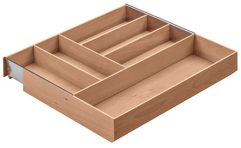uložak pribora za jelo, Häfele Matrix Box P, drvo, široka posudica za poravnavanje, s podešavanjem širine