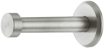 Garderobna kuka, od nehrđajućeg čelika, okrugla rozeta