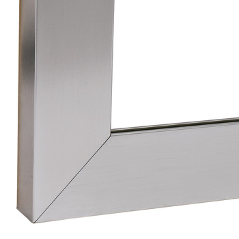 profil okvira od aluminija / stakla, 38 x 14 mm, ravni, za debljinu stakla 4 mm