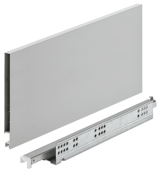Garnitura ladice, Häfele Matrix Box Slim A30, visina ladice 175 mm, nosivost 30 kg, s mehanizmom samouvlačenja i ublaživačem