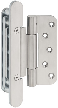 Šarnir objektnih vrata za uske okvire bloka, Startec DHX 4120, za objekta vrata bez utora do 160 kg
