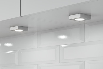 Vgradna/podelementna svetilka, Häfele Loox LED 2026 12 V, modularni sistem, aluminij