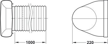 preusmeritveni del, Sistem ploščatih kanalov 125 opal, 90°