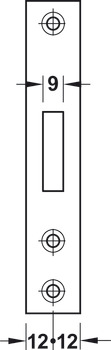 vtična ključavnica z zapahom, za vrtljiva vrata, Startec, profilni cilinder