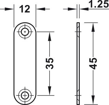 magnetno zapiralo, moč zadrževanja 3,0–4,0/4,0–5,0 kg, za vijačenje, kvadratno
