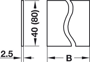prečni razdelilnik, Standard, sistem shranjevanja/lekarniški sistem Varianta B, C in D