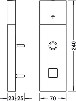 Posamezni deli: komplet terminalov za vrata DT 700 in DT 710