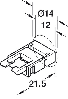 Povezovalni vod, za Häfele Loox5 10-mm LED-trak, 4-pol. (RGB)