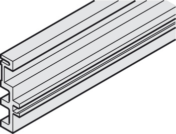 distančna tirnica, neizvrtana, za montažo Combi tekalne tirnice na steno, 11 x 36 mm (Š x V)