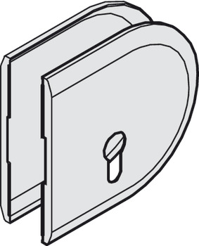 ključavnica za drsna vrata, Hawa Toplock, Podloga za kotni prijemnik