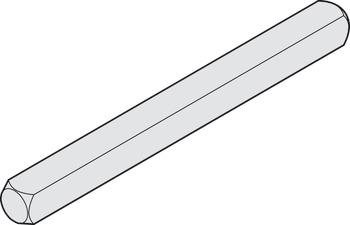 štirirobni trn, Trn za kljuko 8 mm – masiven trn