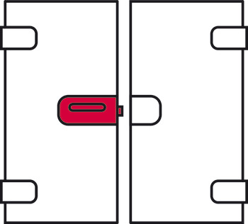Ključavnica UV za steklena vrata, GHR 412 in 413, Startec