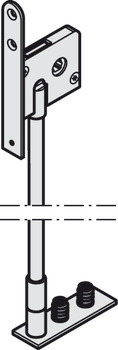 ključavnica s potisno palico, s štirikotno/šestkotno vretenko