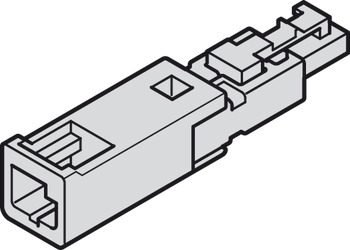 adapter, za priključitev porabnikov Häfele Loox5 na 12-V transformatorje Häfele Loox