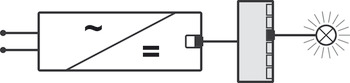 6-delni razdelilnik, Häfele Loox5 12 V brez funkcije stikala