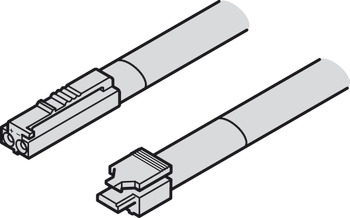 dovodni kabel, za modularni sistem Häfele Loox5 12 V z zaskočnim spojnikom, 2-pol. (enobarvni)
