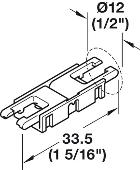 vezna sponka, za Häfele Loox5 8-mm LED-trak, 3-pol. (več odtenkov bele)