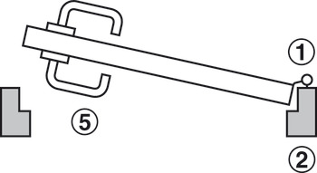 Posamezni deli, set za terminal za vrata Set DT 700c in DT 710c